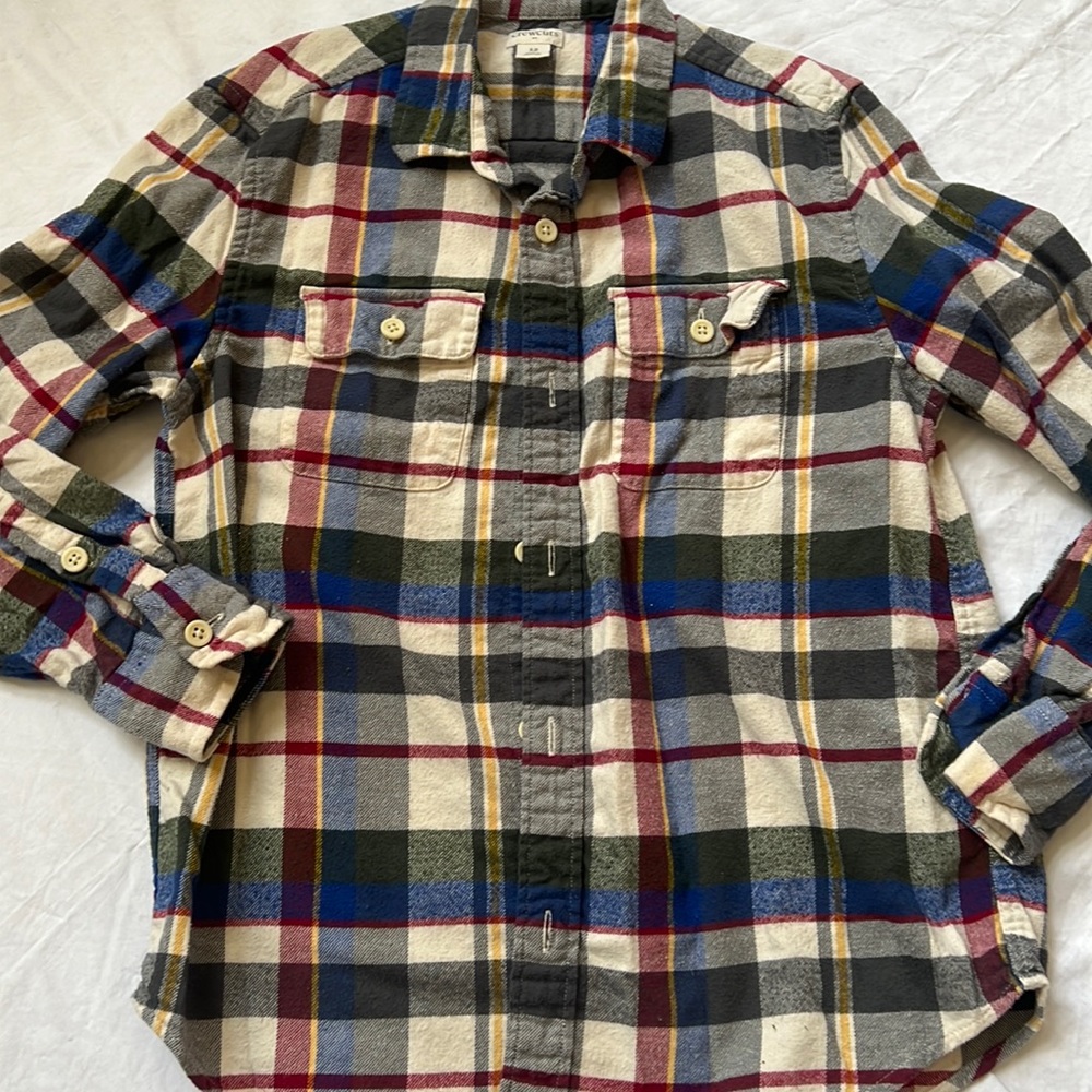 Crewcuts Boys size 12 flannel plaid shirt